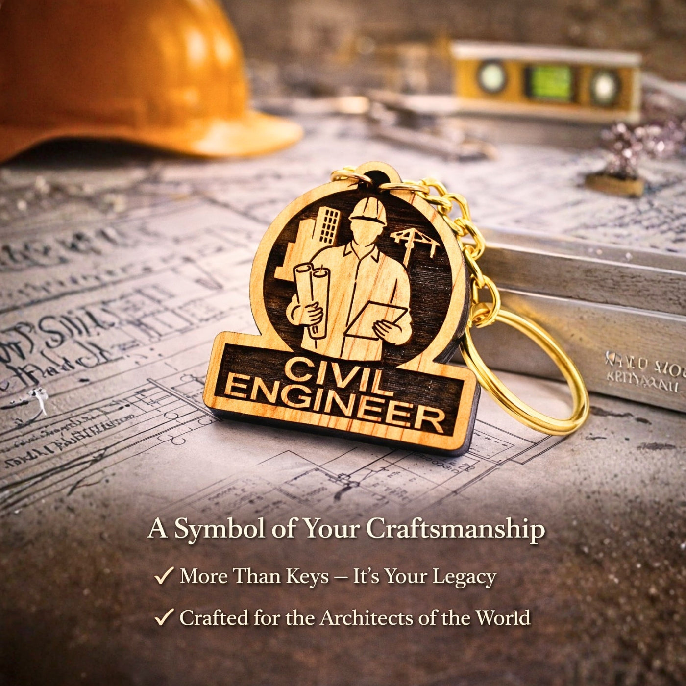 Civil Engineer Keychain