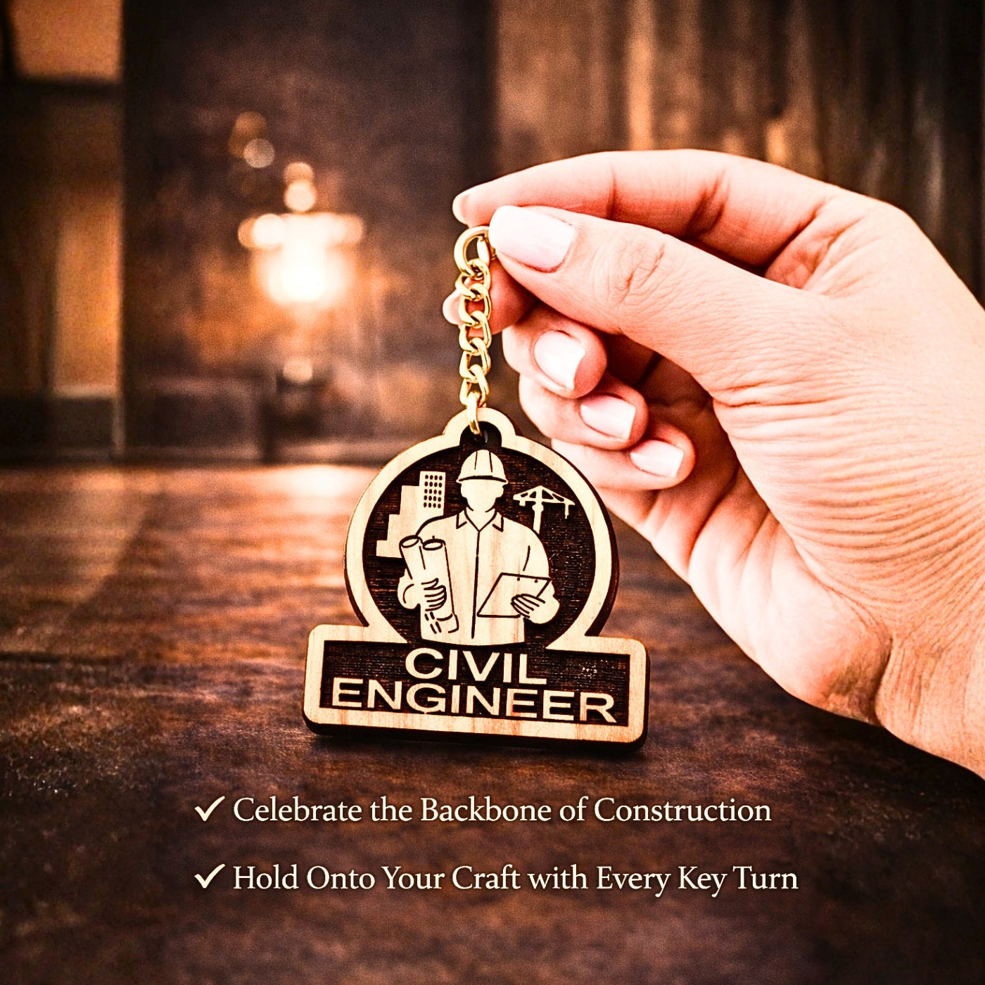 Civil Engineer Keychain