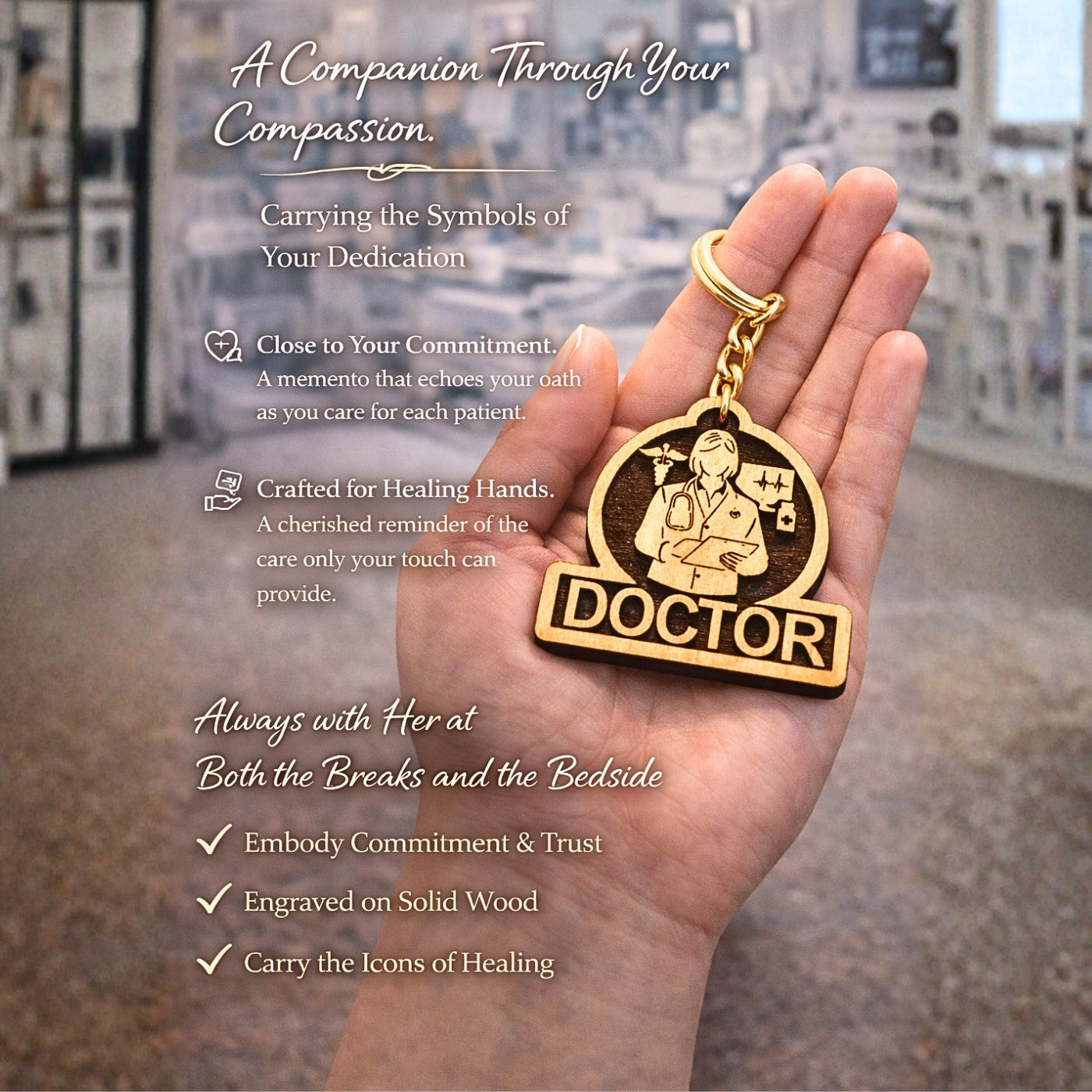 Female Doctor Keychain