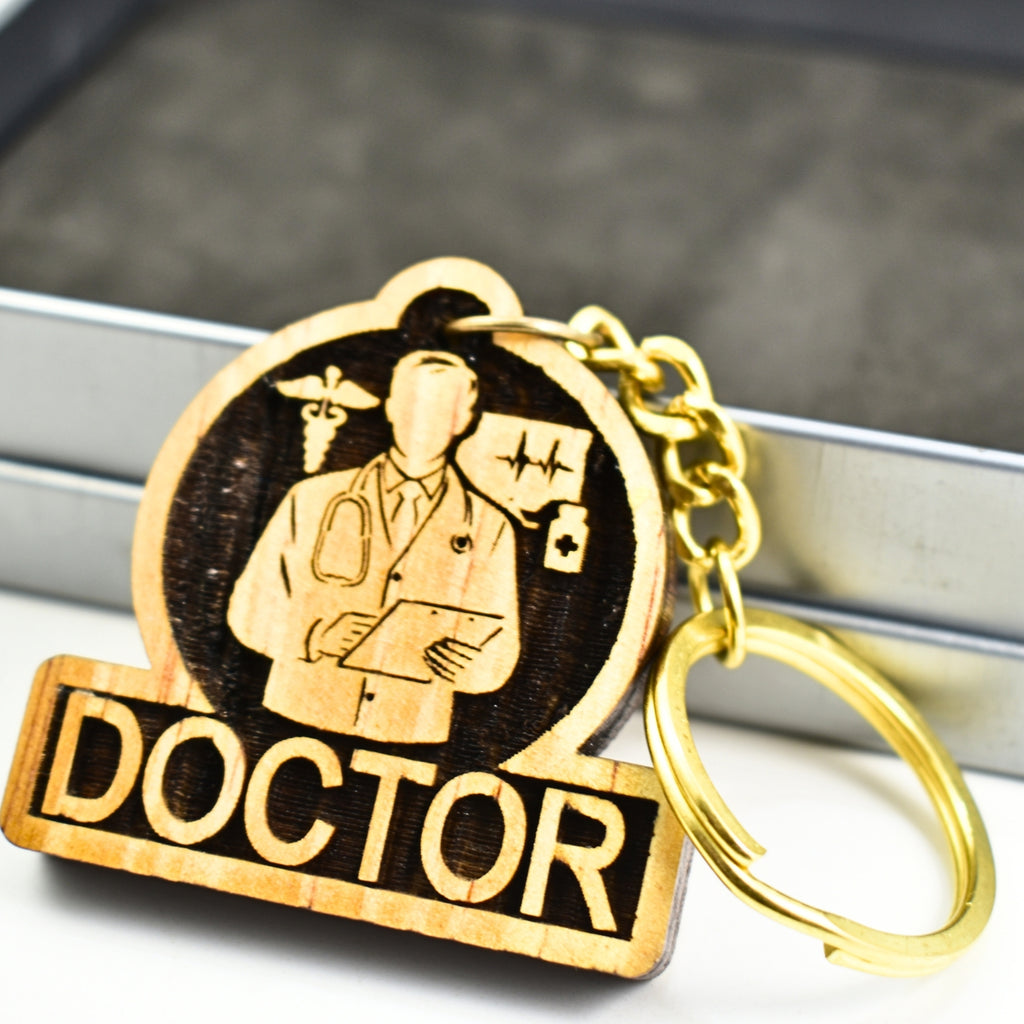 Male Doctor Keychain