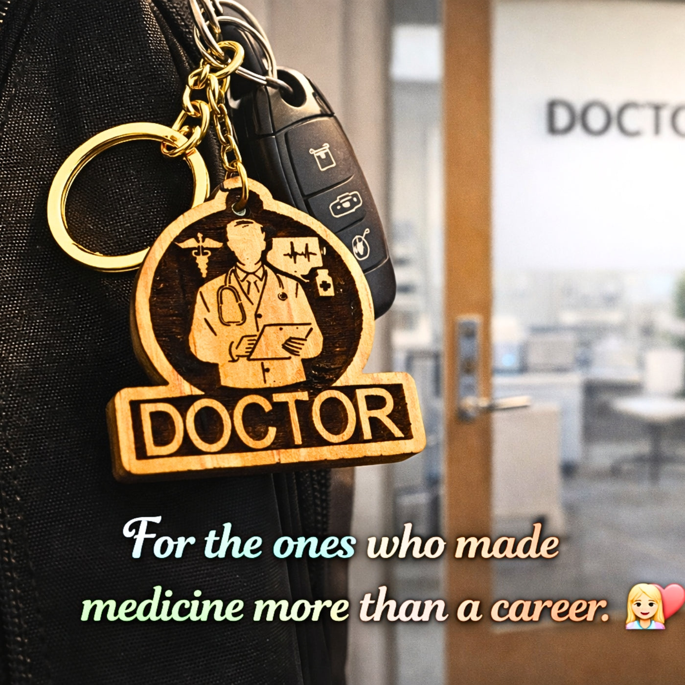 Male Doctor Keychain