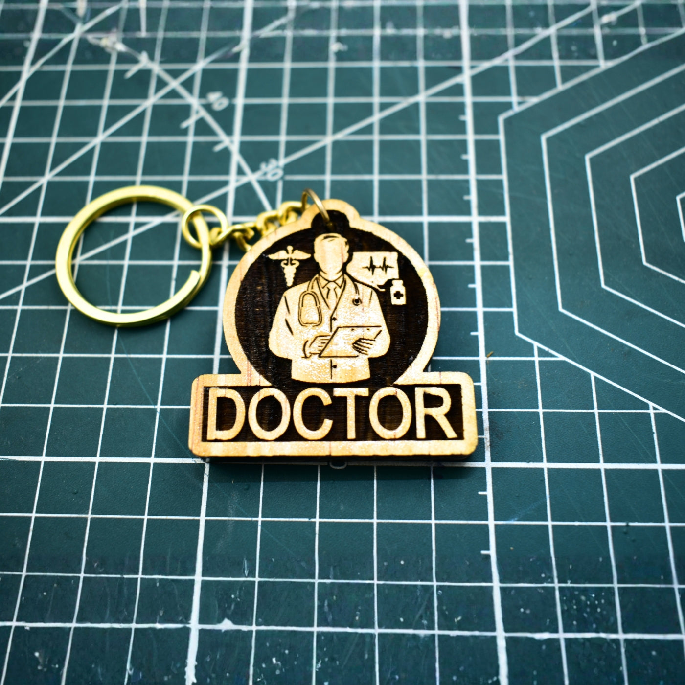 Male Doctor Keychain